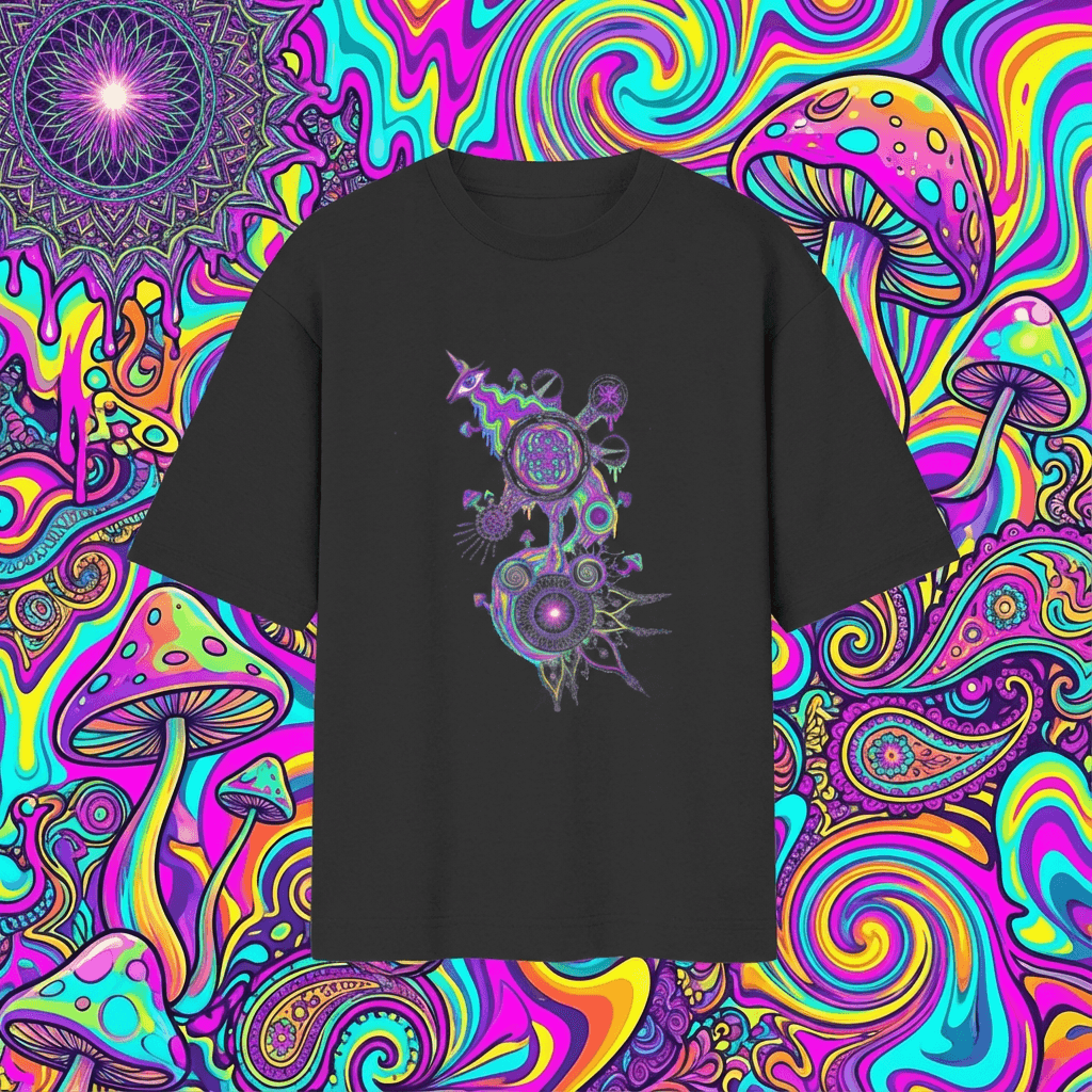 Constellary Psychedelic Sigils oversized Tshirt