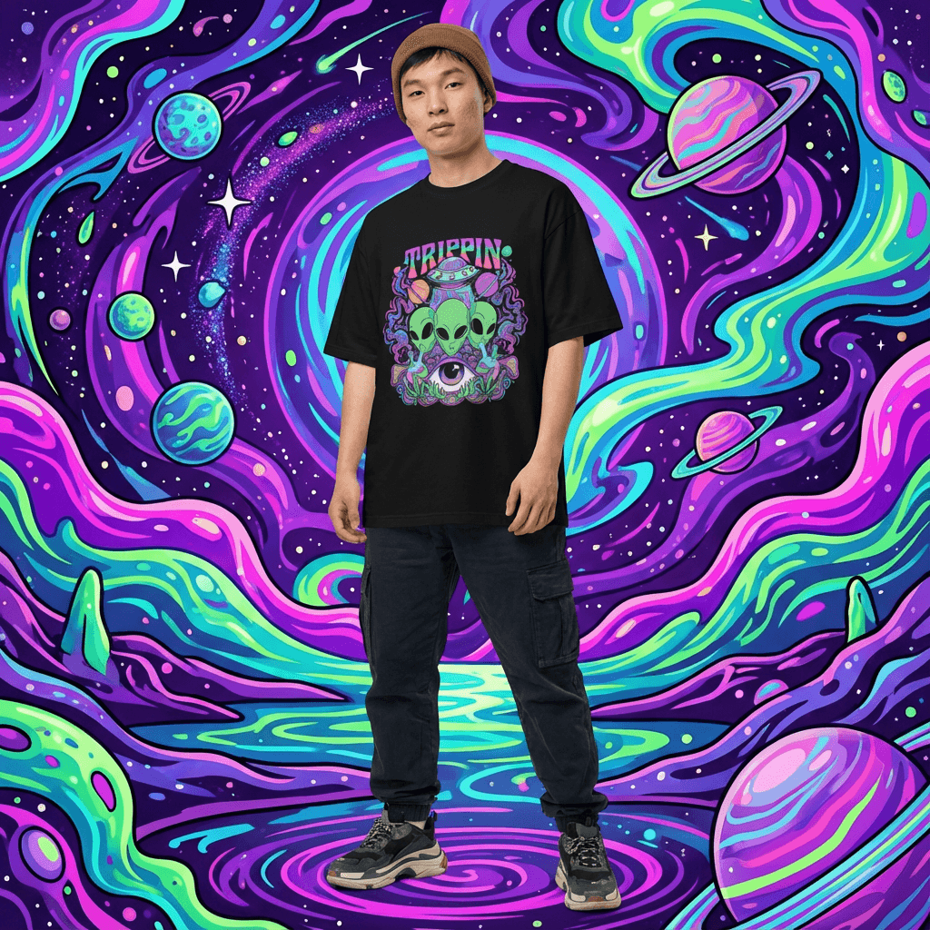 Trippin’ Visitors oversized Tshirt
