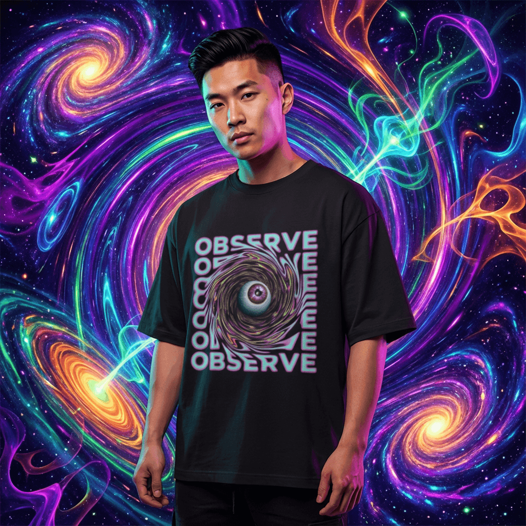 Observe Psychedelic Eye Oversized tshirt
