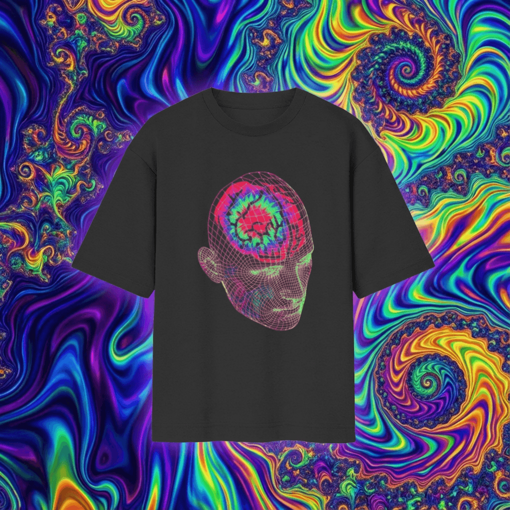 Psychedelic Gridhead Oversized tshirt