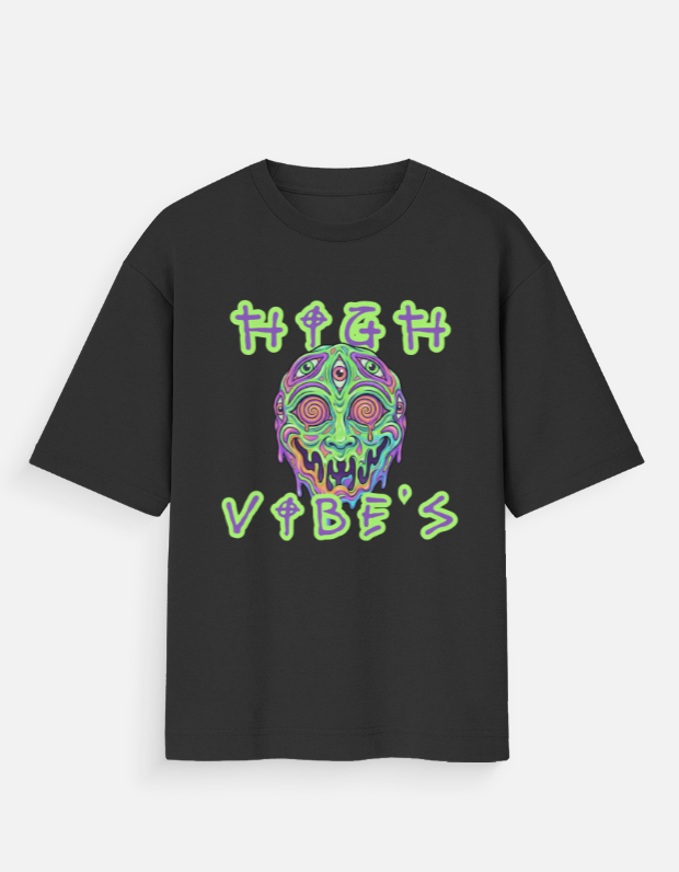 High Vibes oversized T shirt