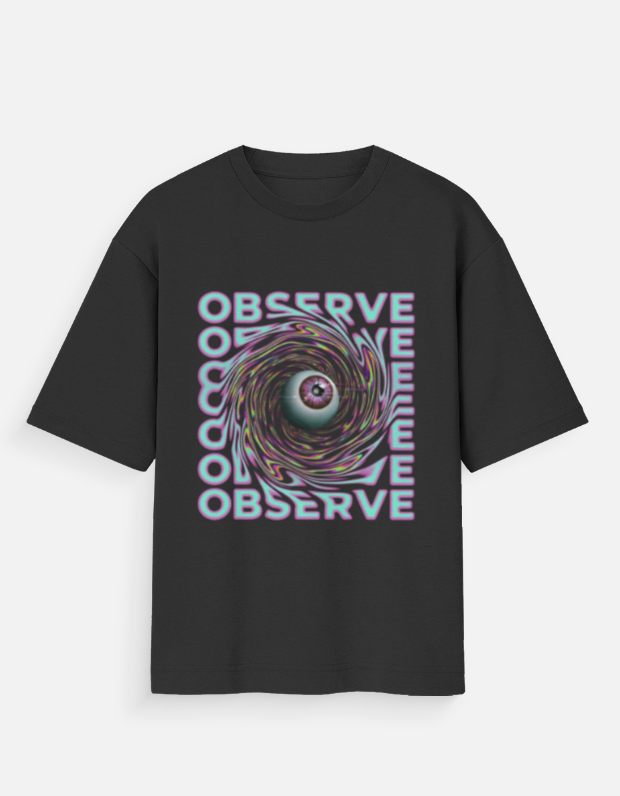 Observe Psychedelic Eye Oversized tshirt